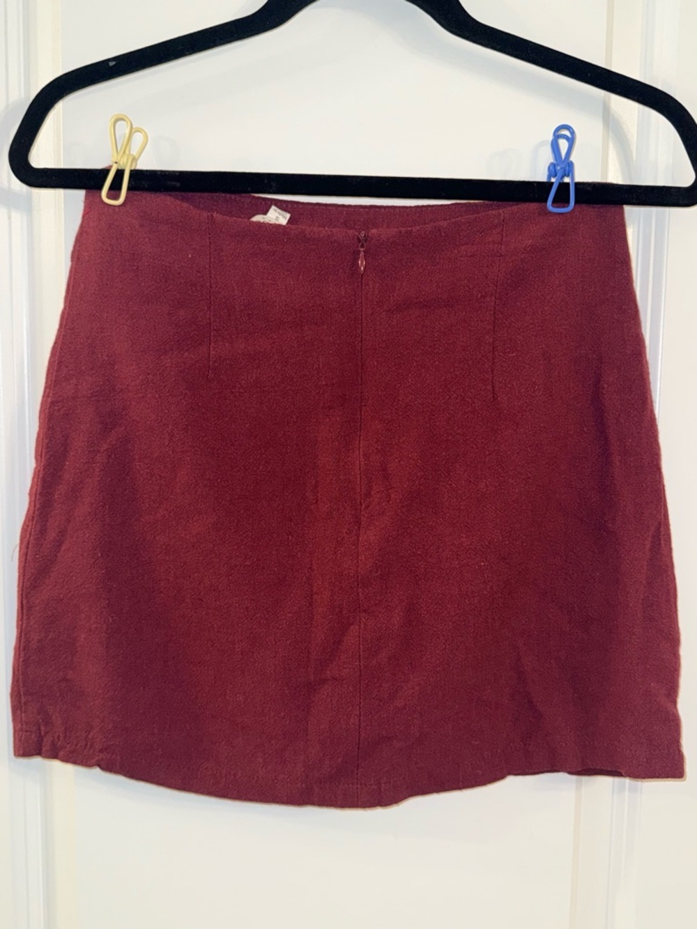 Umgee Umgee Embroidered Mini Skirt Boho Floral Burgundy Statement Piece (small) - Picture 6 of 6